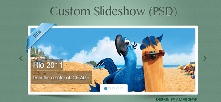 freebie jquery slideshow html css webdesign download