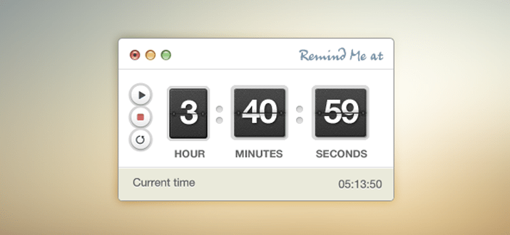 stopwatch timer psd freebie ui interface