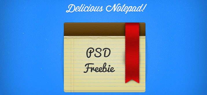 notepad psd freebie download website graphics